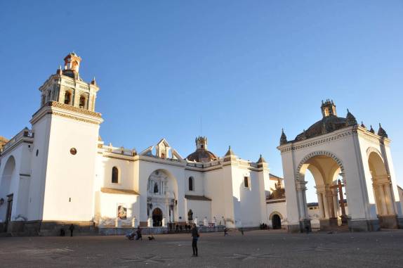 A famosa Basílica de Nossa senhora de Copacabana, na Bolívia